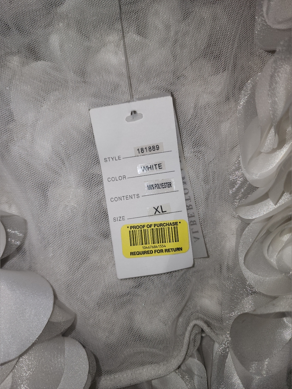 Alberto Malaki NWT Bridal White. Shrug/Wrap. Absolutely Stunning!! Size Xlarge - Picture 3 of 5